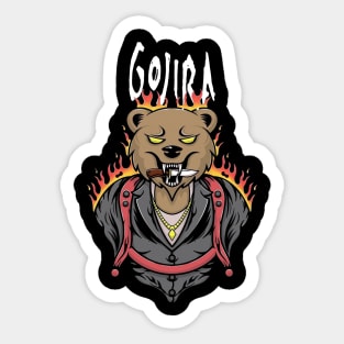 Bear gojira vintage Sticker